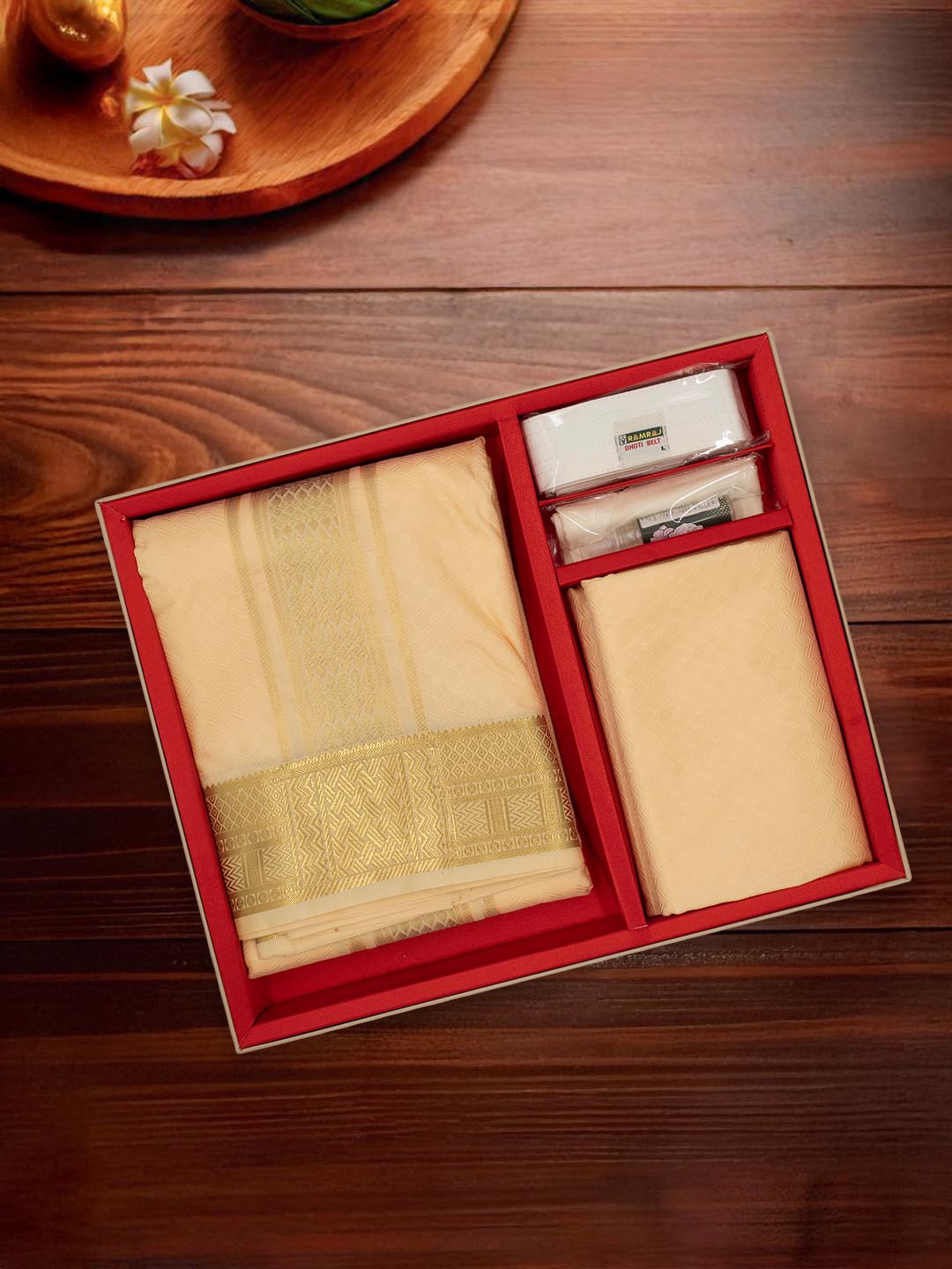 Men Art Silk Dhoti & Shirting Set Champ Subakalyan (2 in 1) SK08