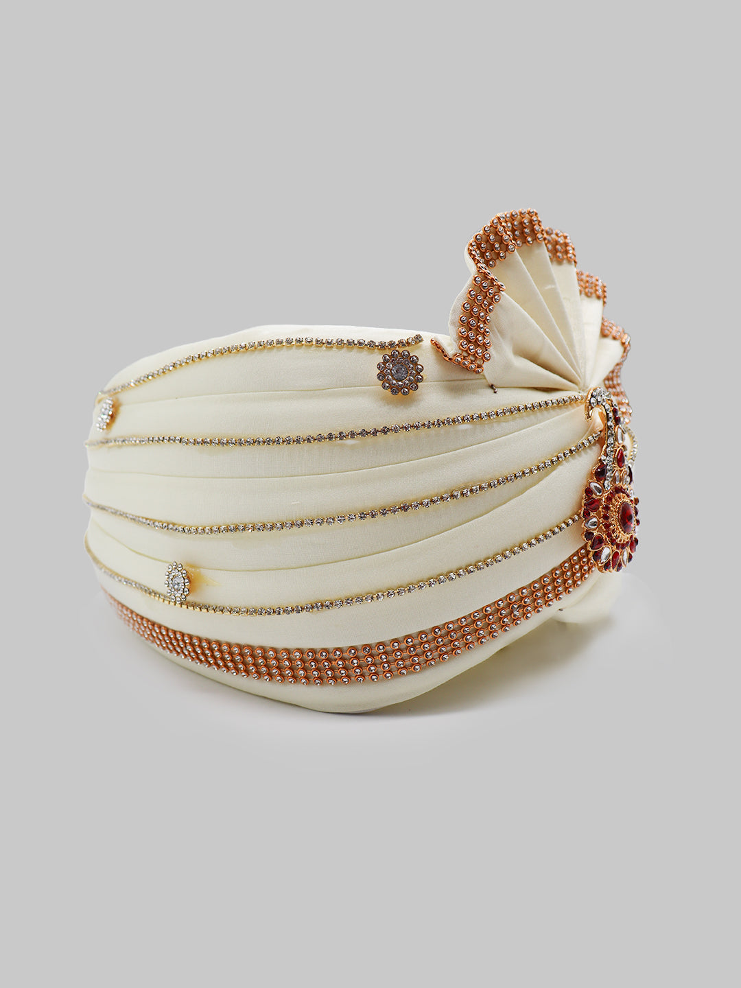 Traditional Silky Style Wedding Turban - 98