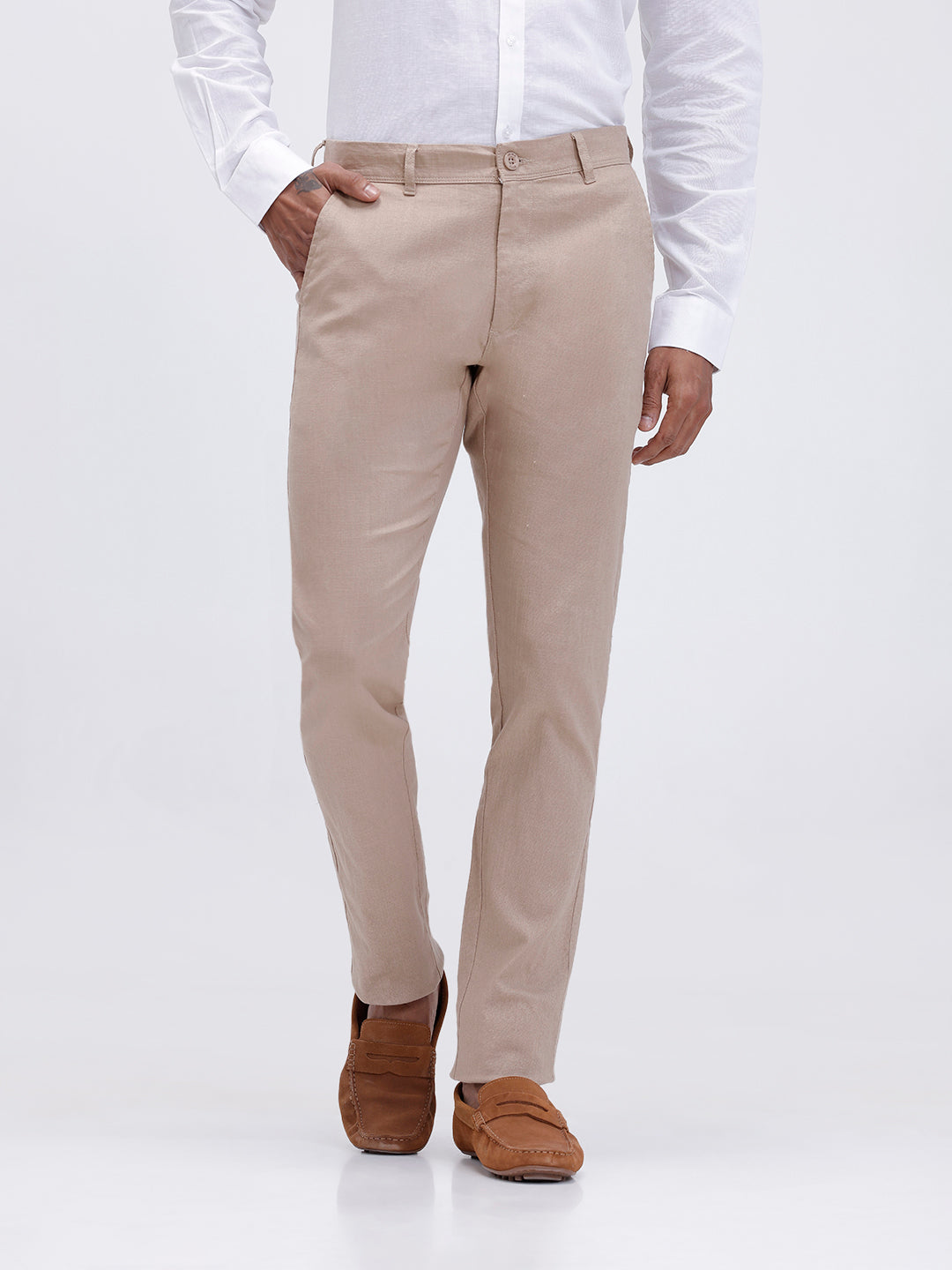 Mens Linen Cotton Full Sleeves Shirt and Pants Combo TR15504