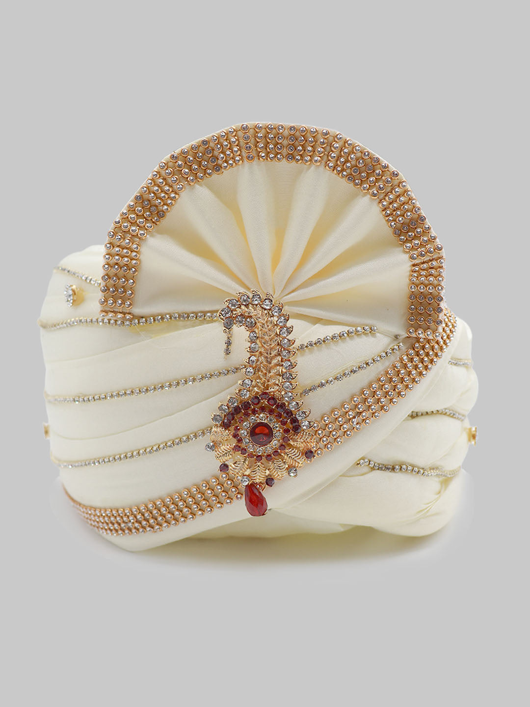 Traditional Silky Style Wedding Turban - 99