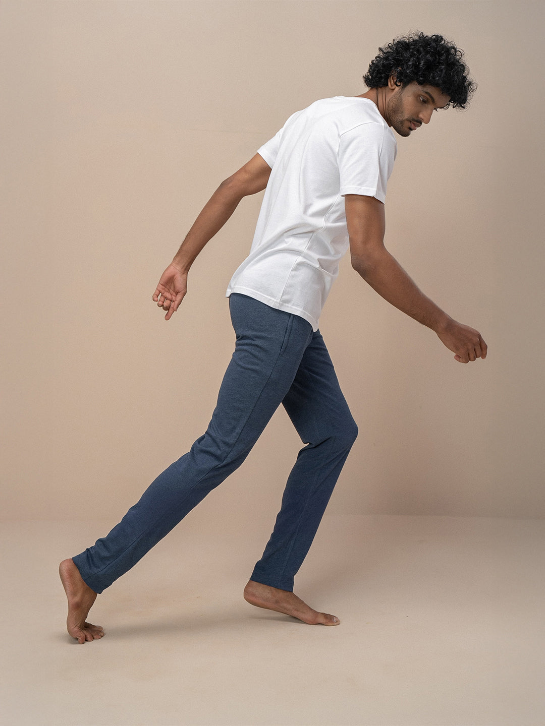 Men's 100% Cotton Crew Neck T-Shirt & Track Pants Combo ET13