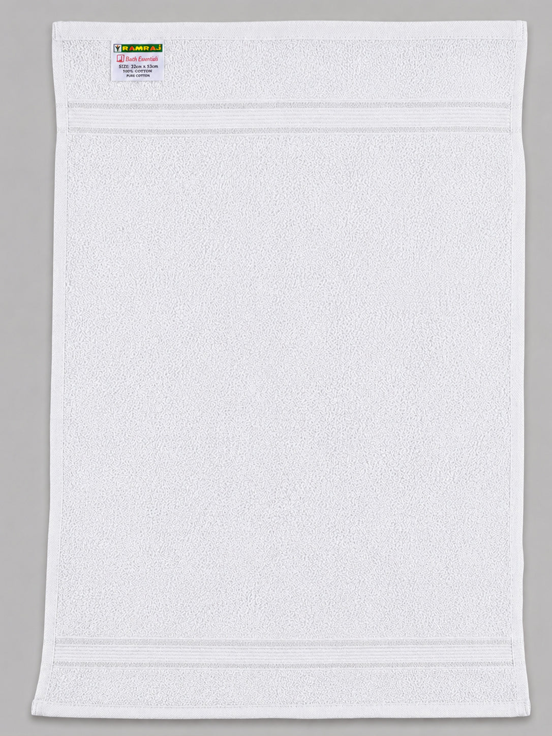Soft Cotton Deluxe Hand Terry Towel White HW(Pack of 4)