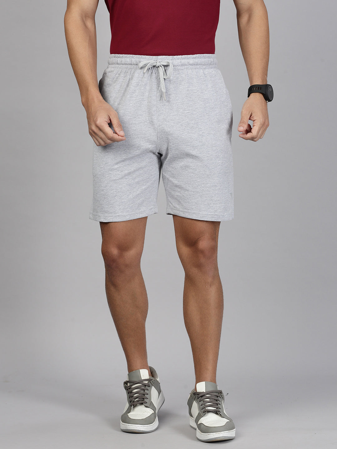 Men Combed Cotton Rich Expert Shorts Grey ES3
