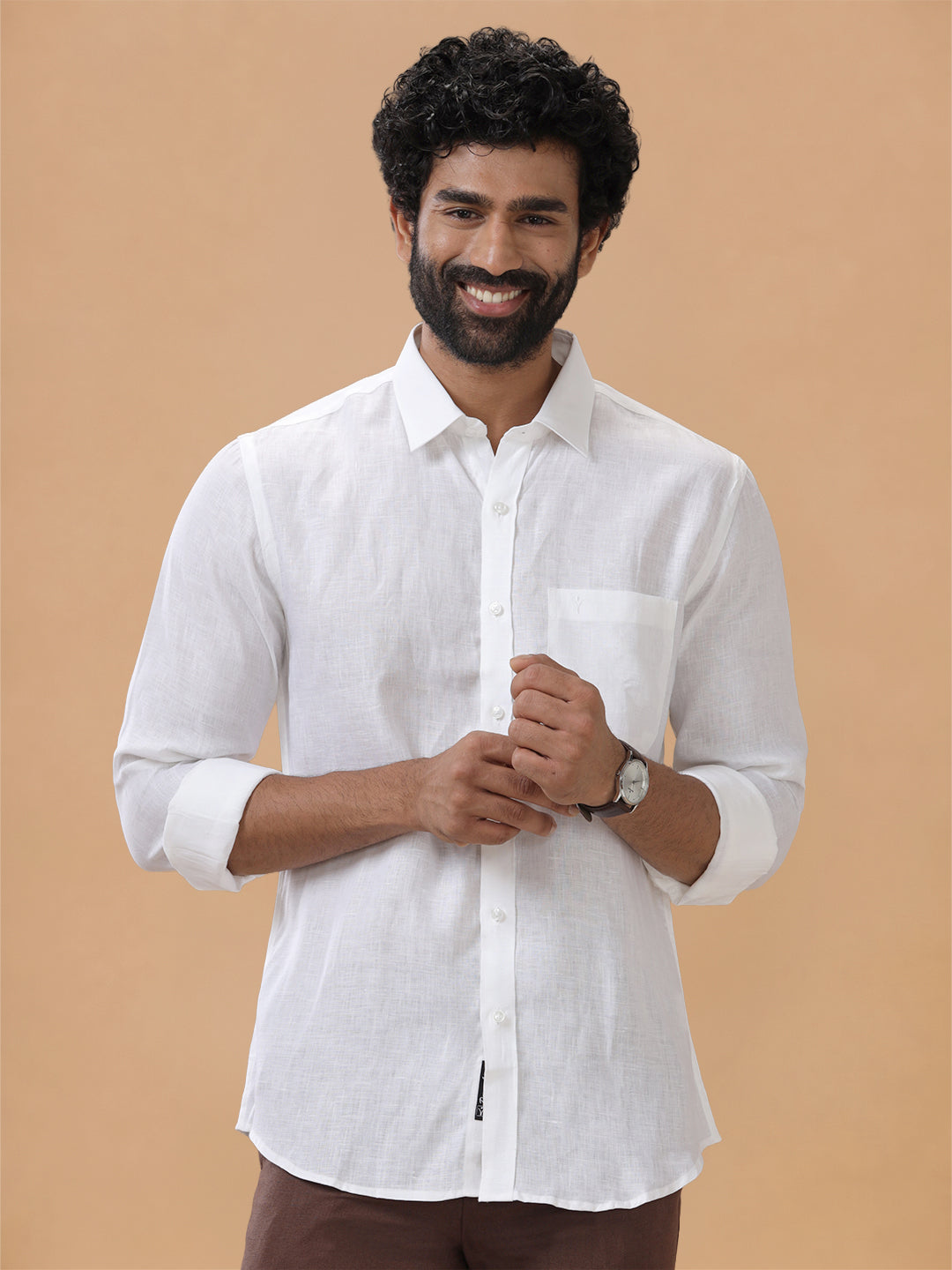 100 LEA Pure Linen Premium White Shirt – Linen Park 5100
