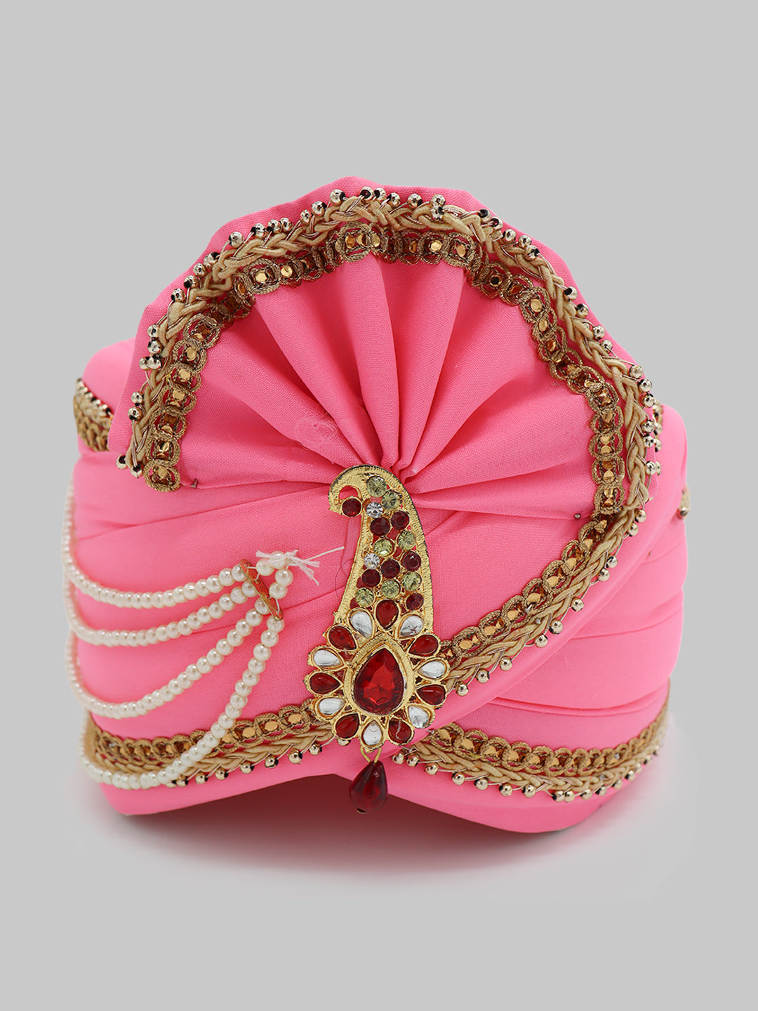 Traditional Silky Style Wedding Turban - 111