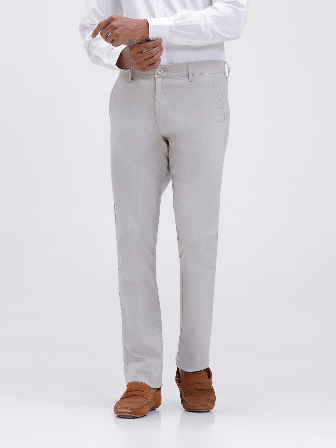 Mens Linen Cotton Full Sleeves Shirt and Pants Combo TR15503