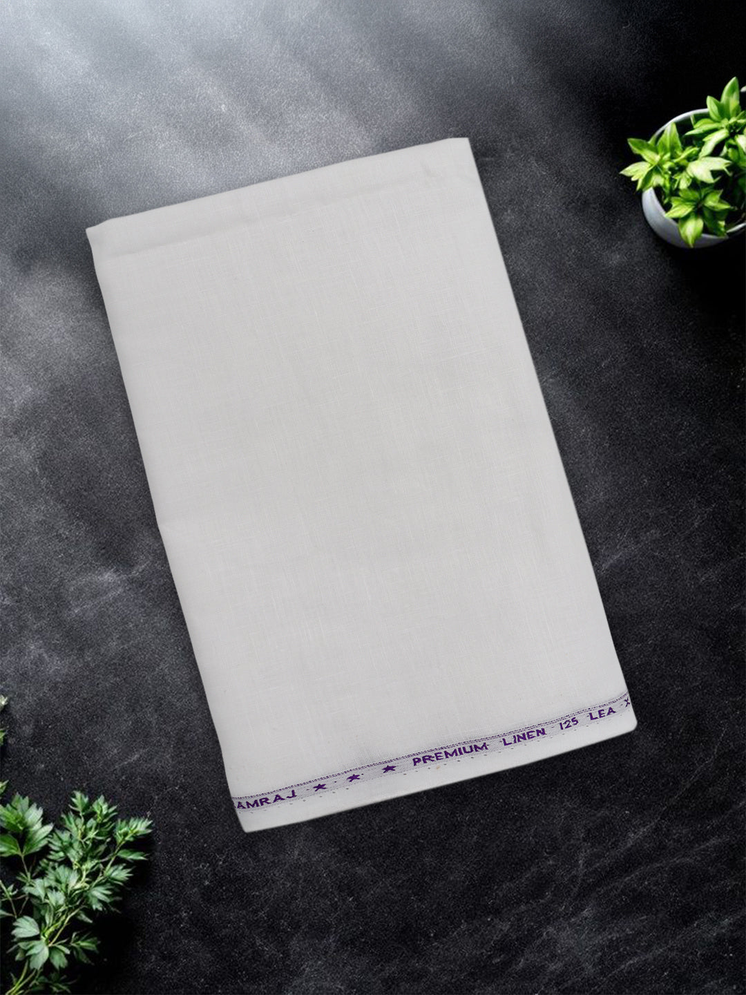 Men Premium Pure Linen White Shirt Fabric Linen Park Euro