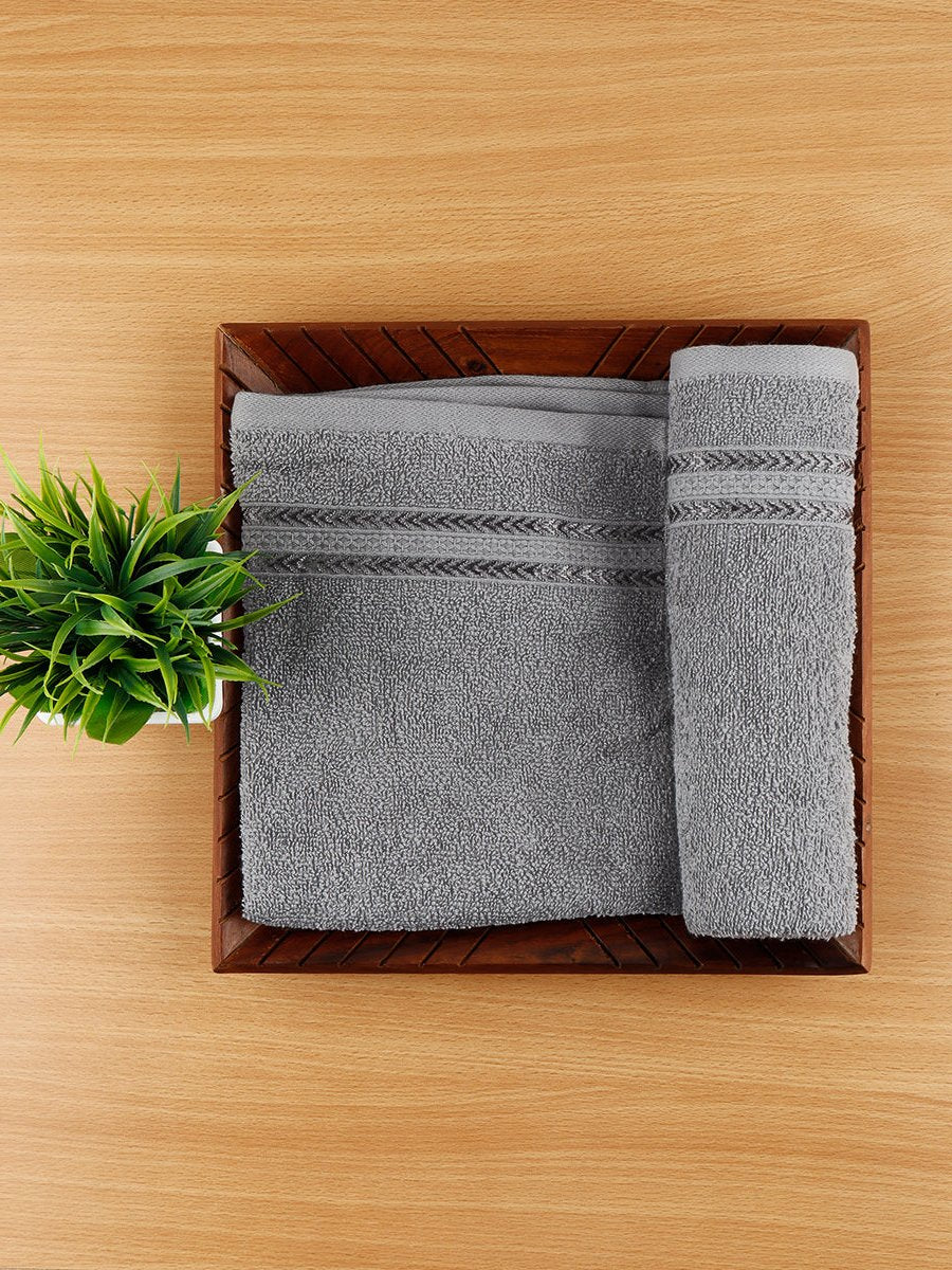 Premium Soft & Absorbent Grey Terry Hand Towel HC5