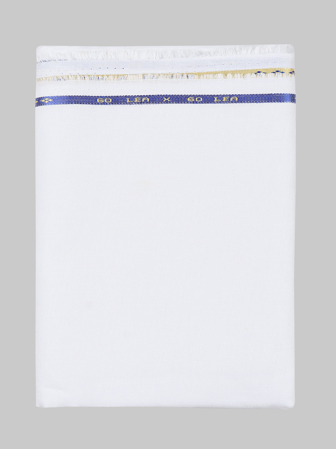 Men Premium Linen Lyocell White Plain Shirt Fabric