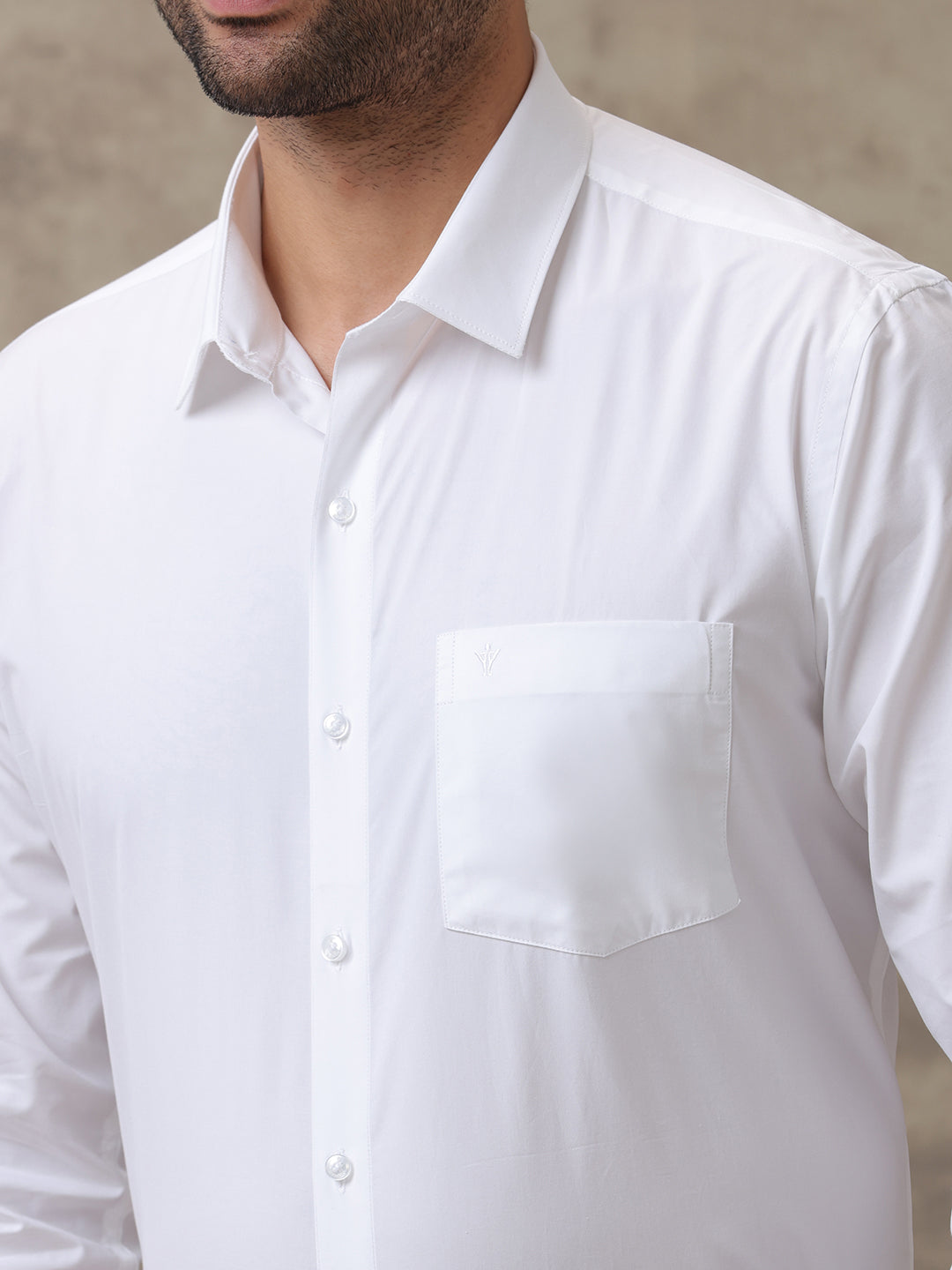 Men Premium 100% Cotton White Shirt - Ultimate R5