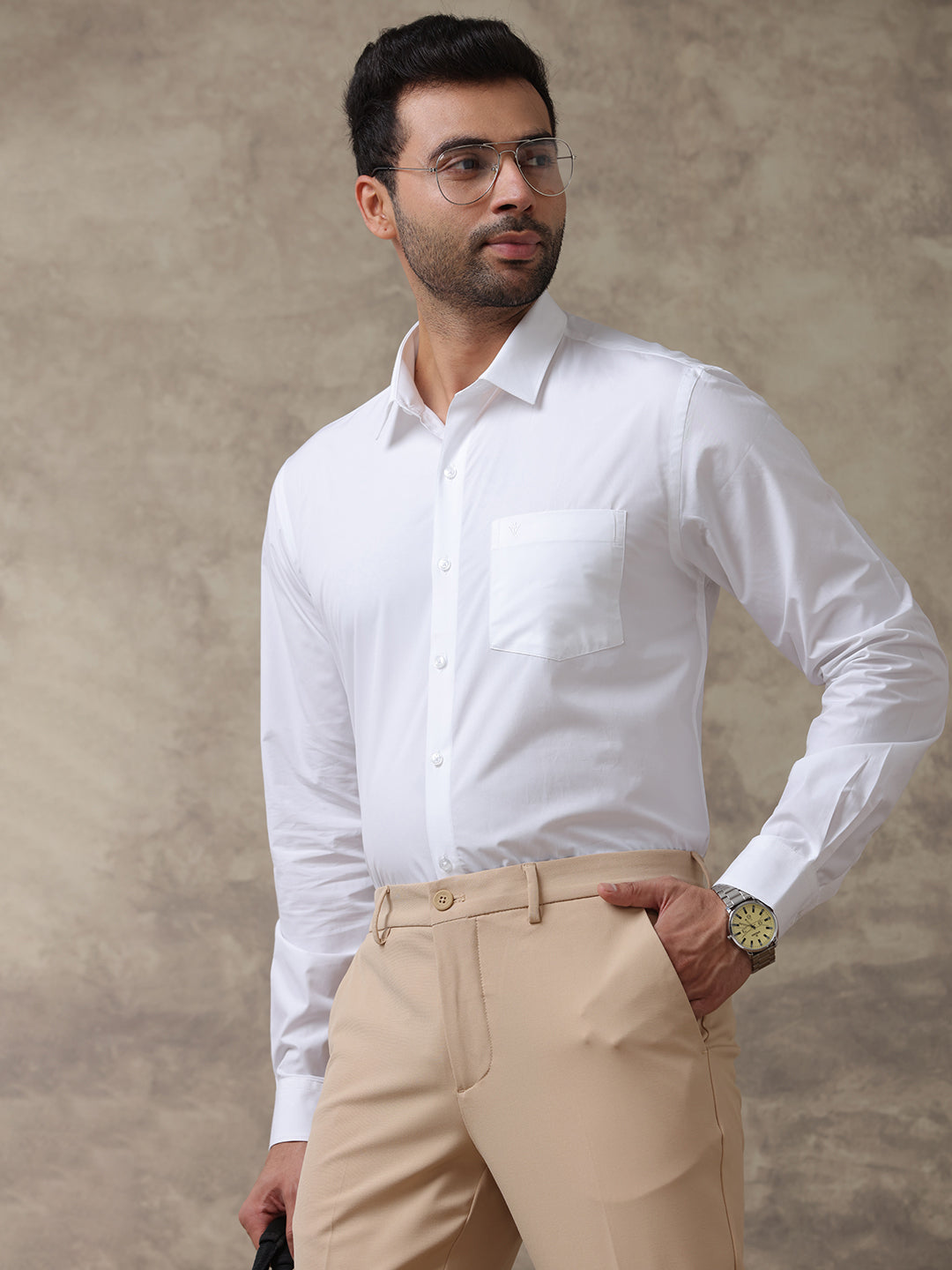 Men Premium 100% Cotton White Shirt Ultimate R3