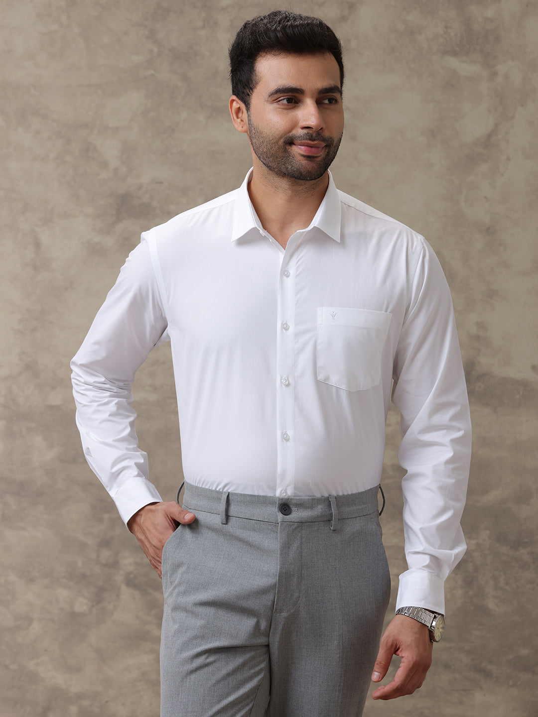 Men Premium Giza cotton White Shirt Ultimate R4