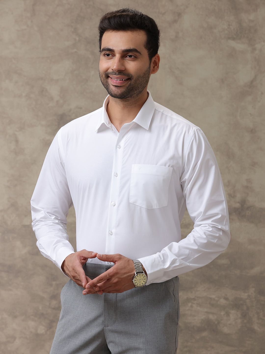 Men Premium Giza cotton White Shirt Ultimate R4