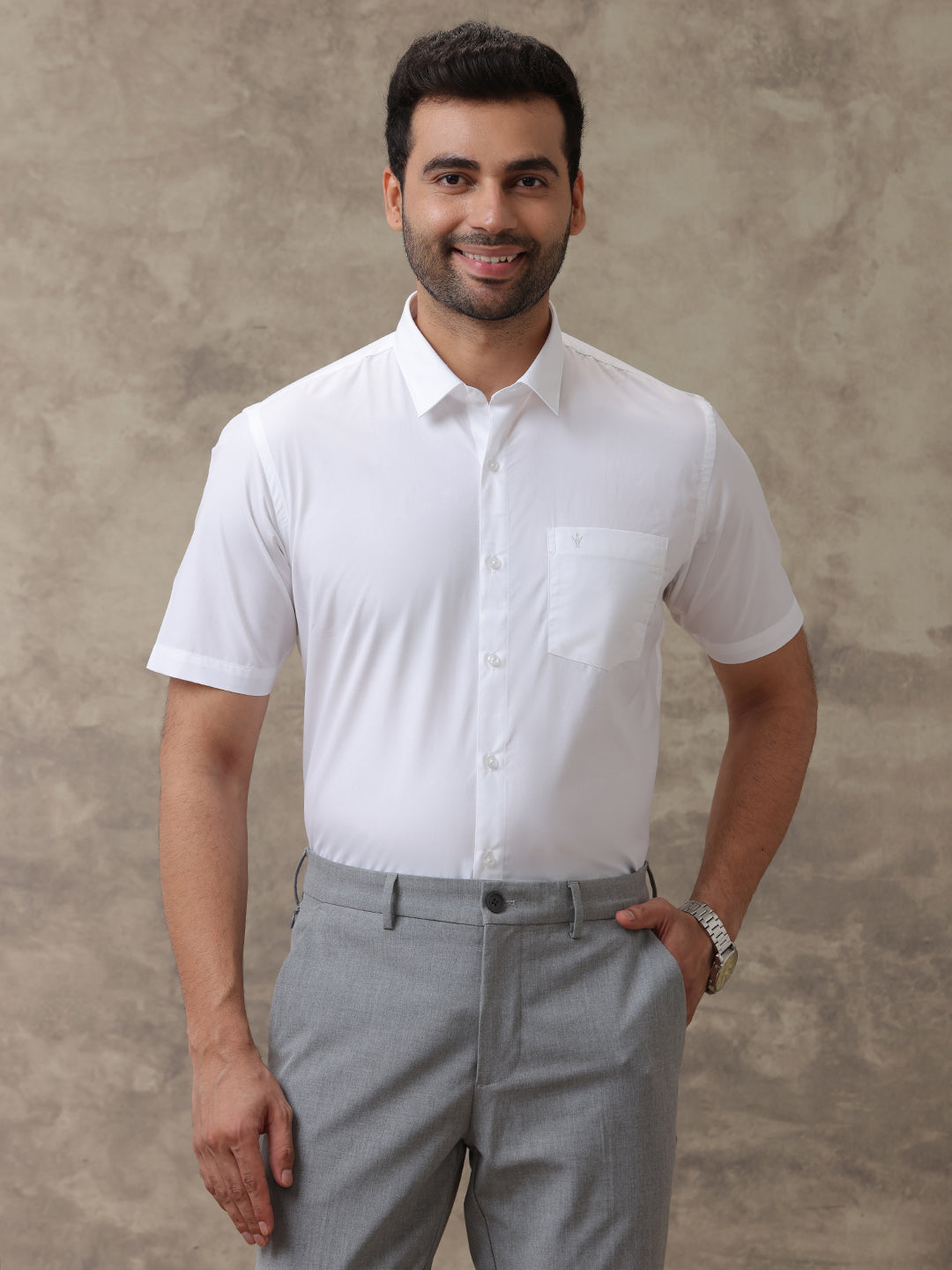 Men Premium 100% Cotton White Shirt - Ultimate R7
