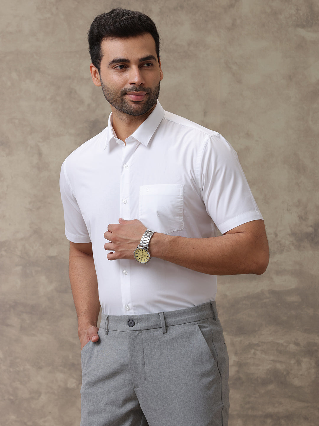 Men Premium 100% Cotton White Shirt - Ultimate R5