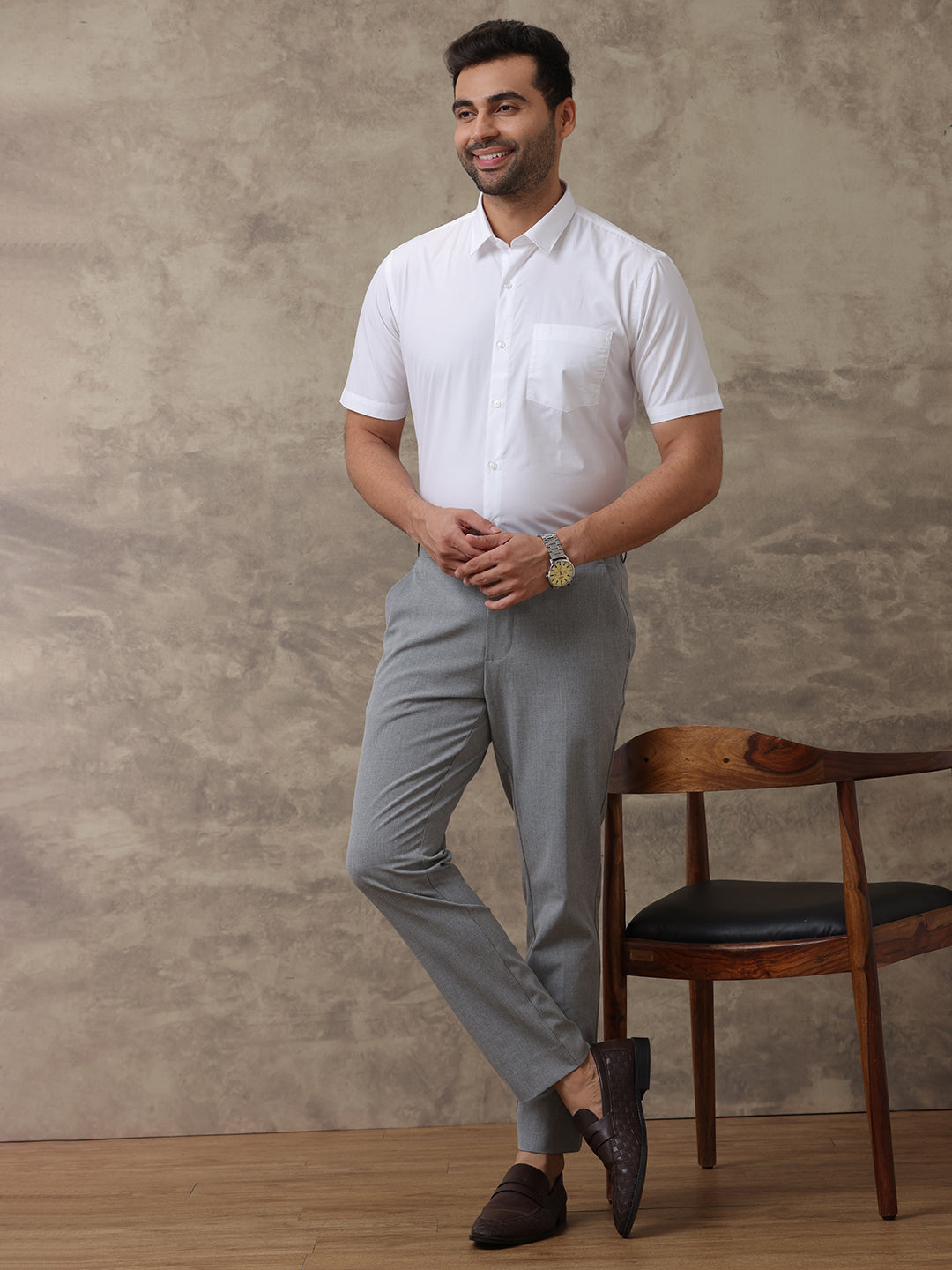 Men Premium 100% Cotton White Shirt - Ultimate R7