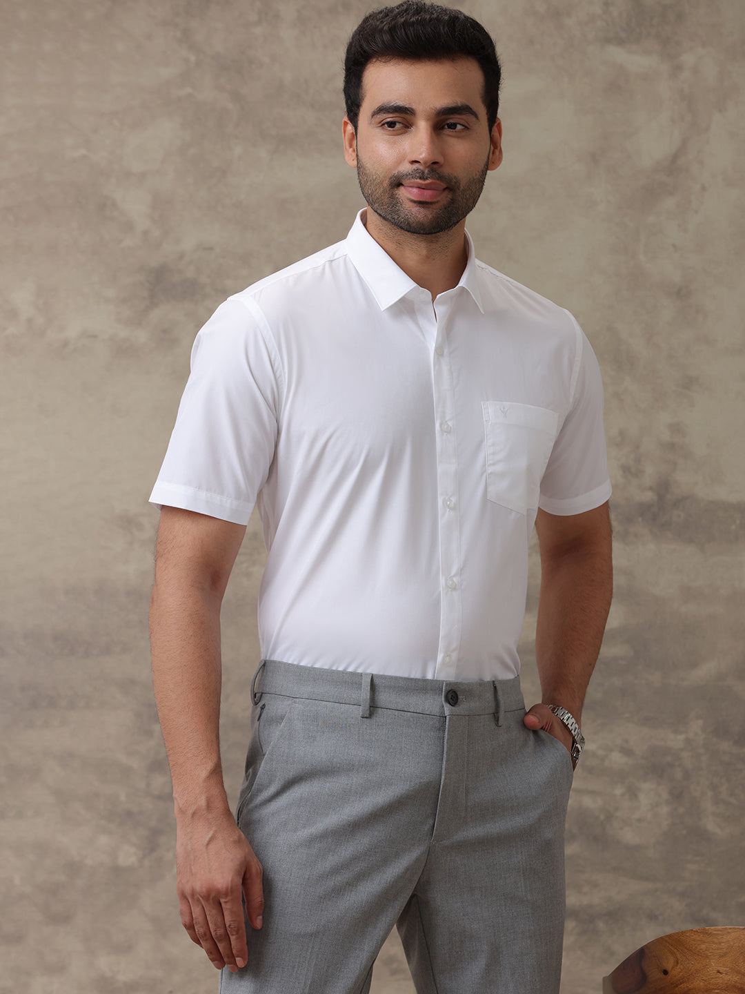Men Premium 100% Cotton White Shirt - Ultimate R7