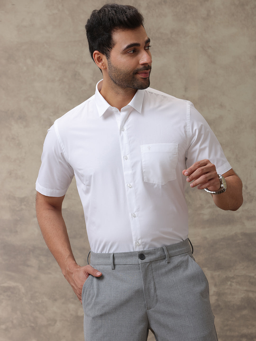 Men Premium 100% Cotton White Shirt - Ultimate R5