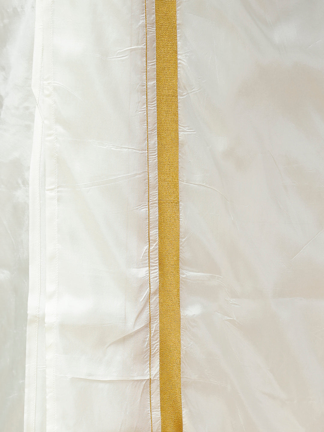 Mens Grey Half Sleeves Shirt with Art Silk Double Dhoti Combo PS2-Bottom view