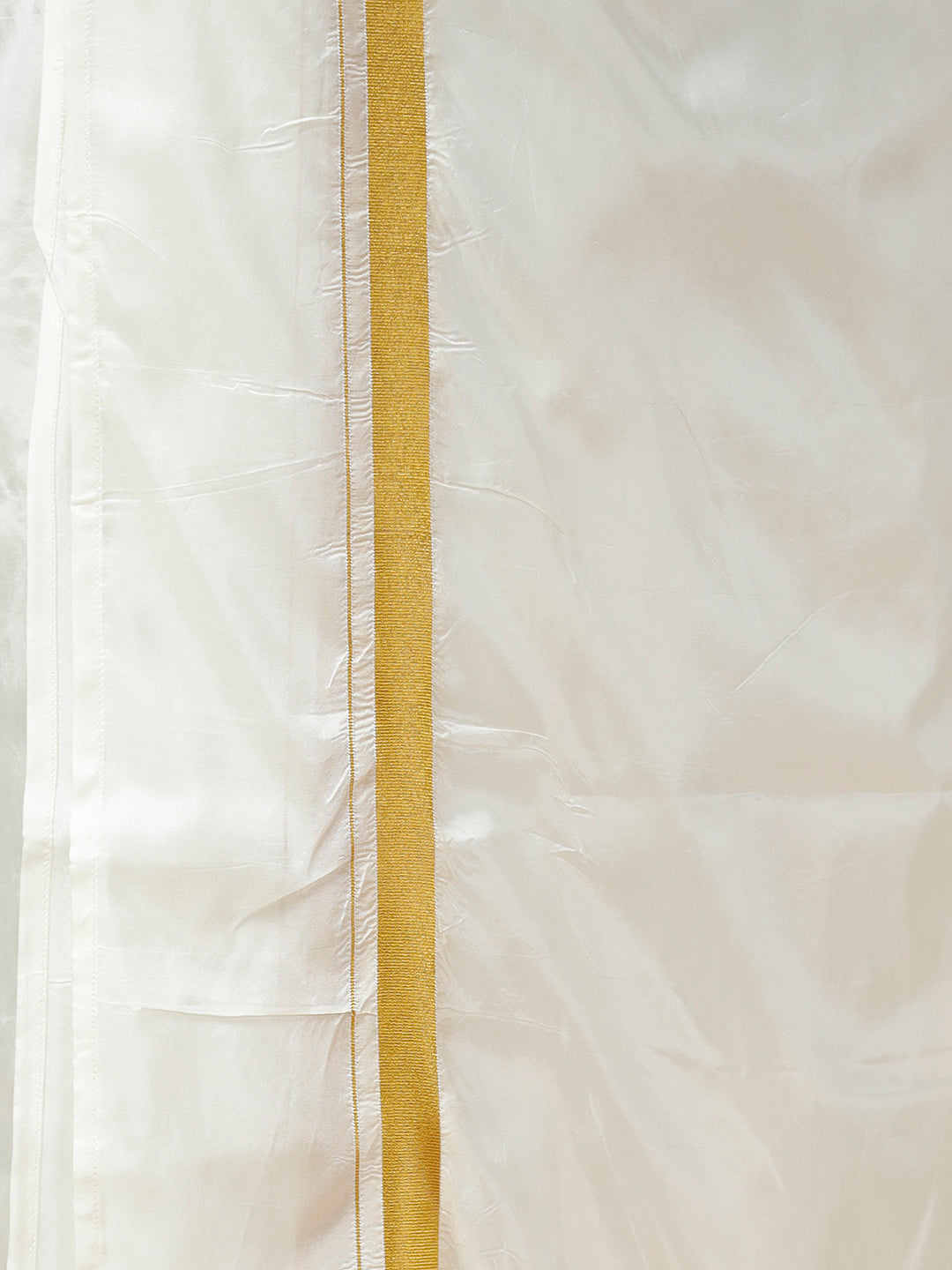Mens Pink Half Sleeves Shirt with Art Silk Double Dhoti Combo PS9-Bottom view
