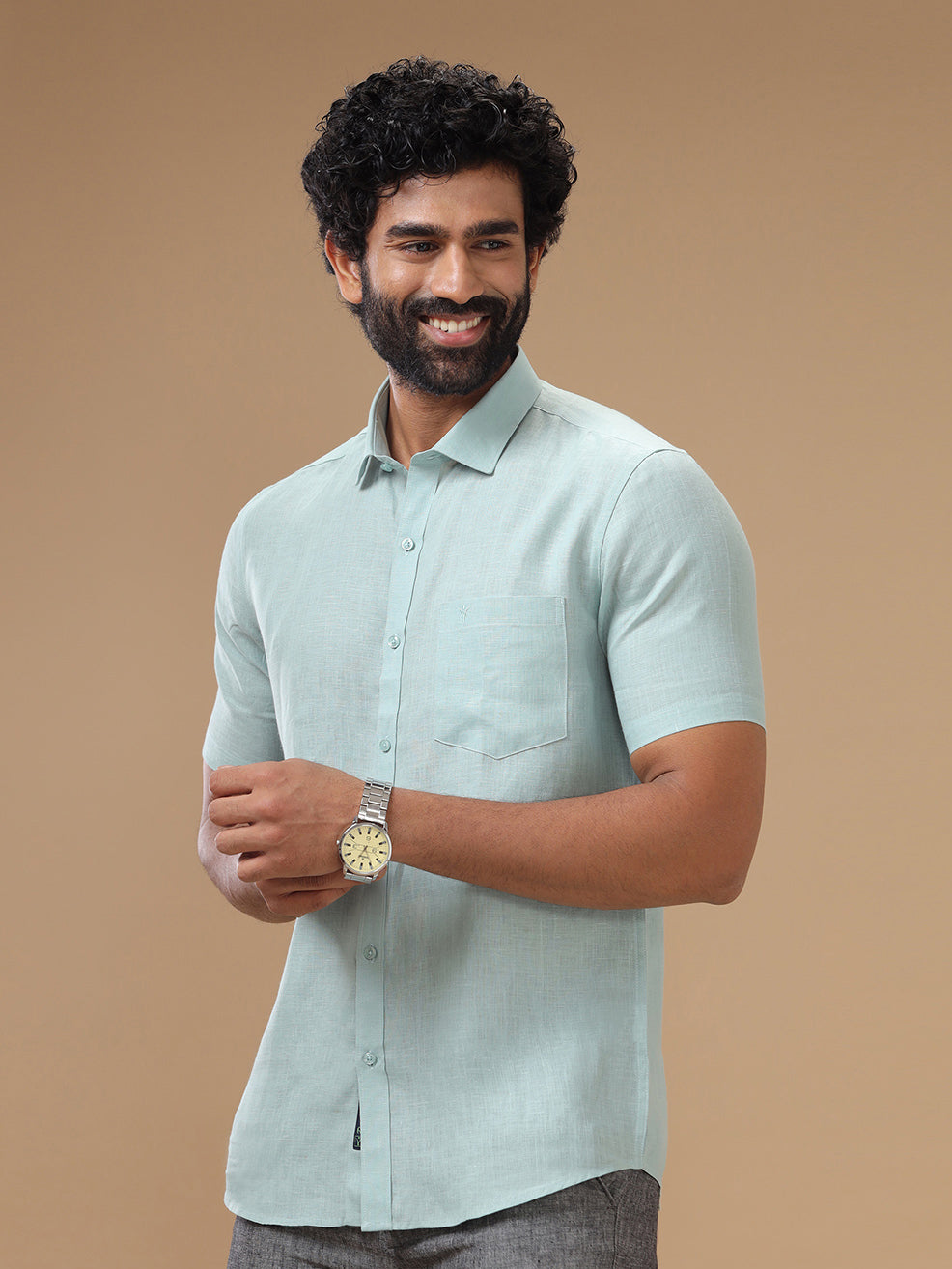 Mens Pure Linen Shirt and Pant Combo PL12