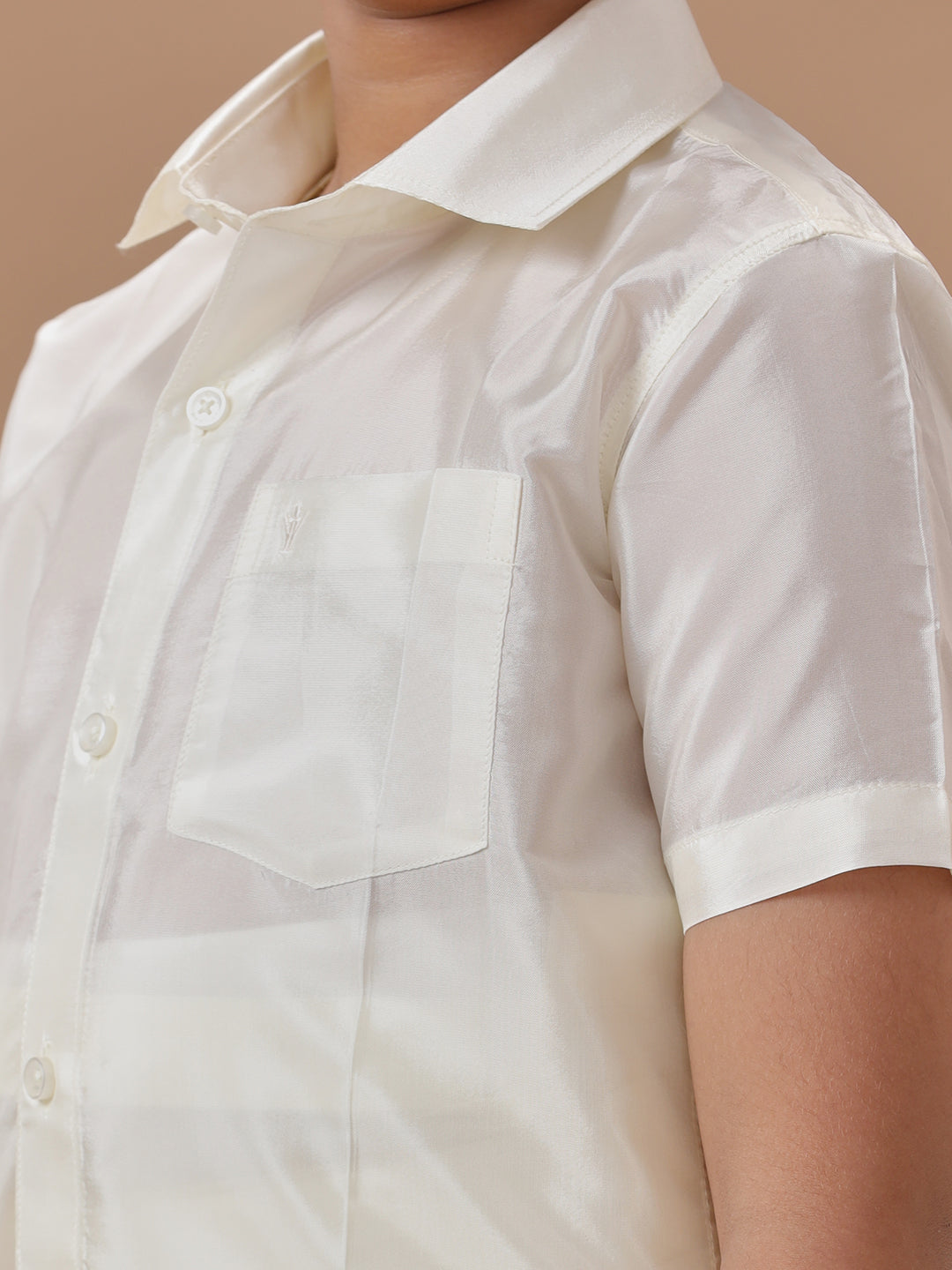 Boys Shirt & Dhoti Set Swayamvara Cream