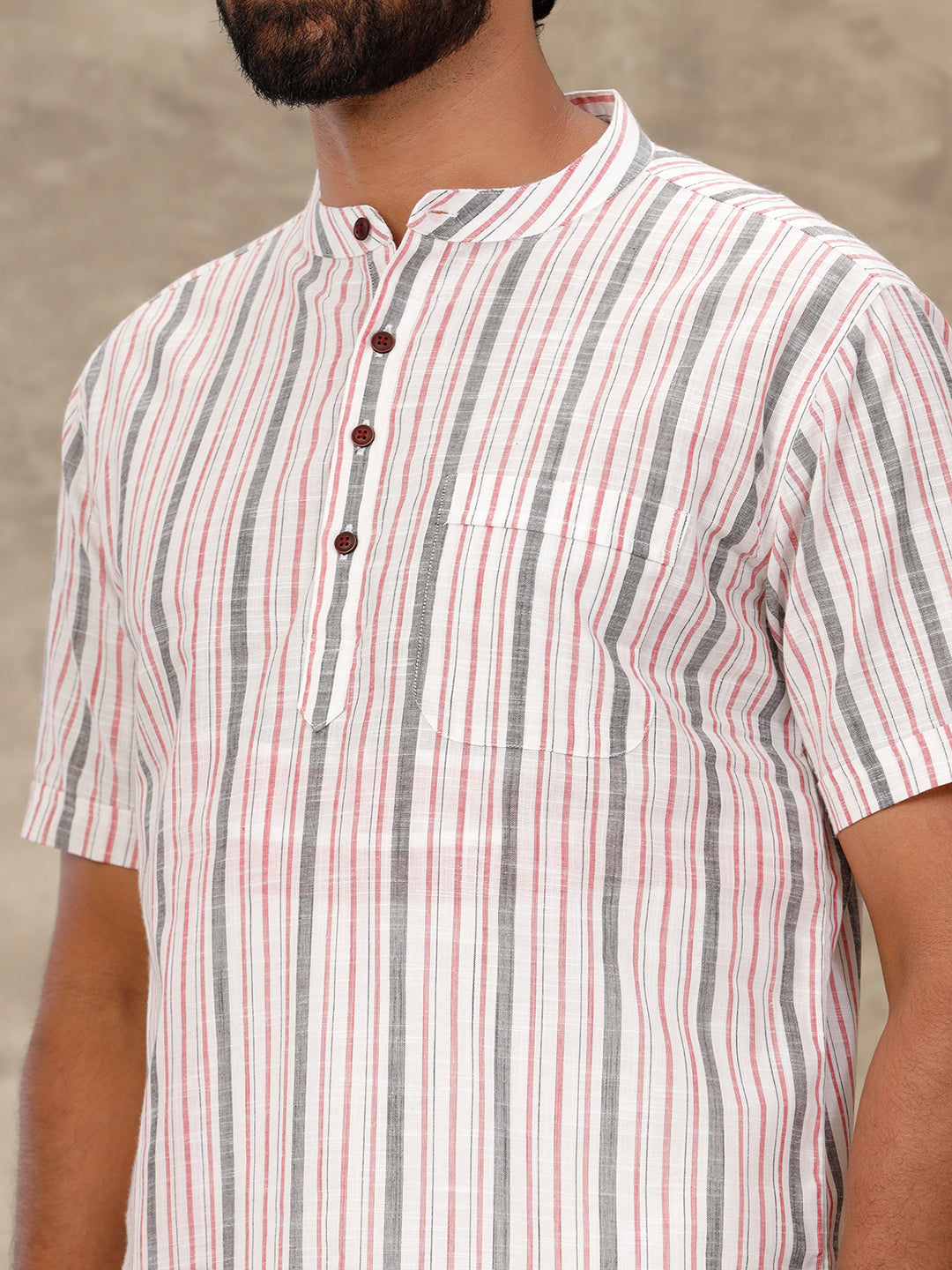 Men Cotton Blend Single Layer White Dhoti with Fancy Border PB24