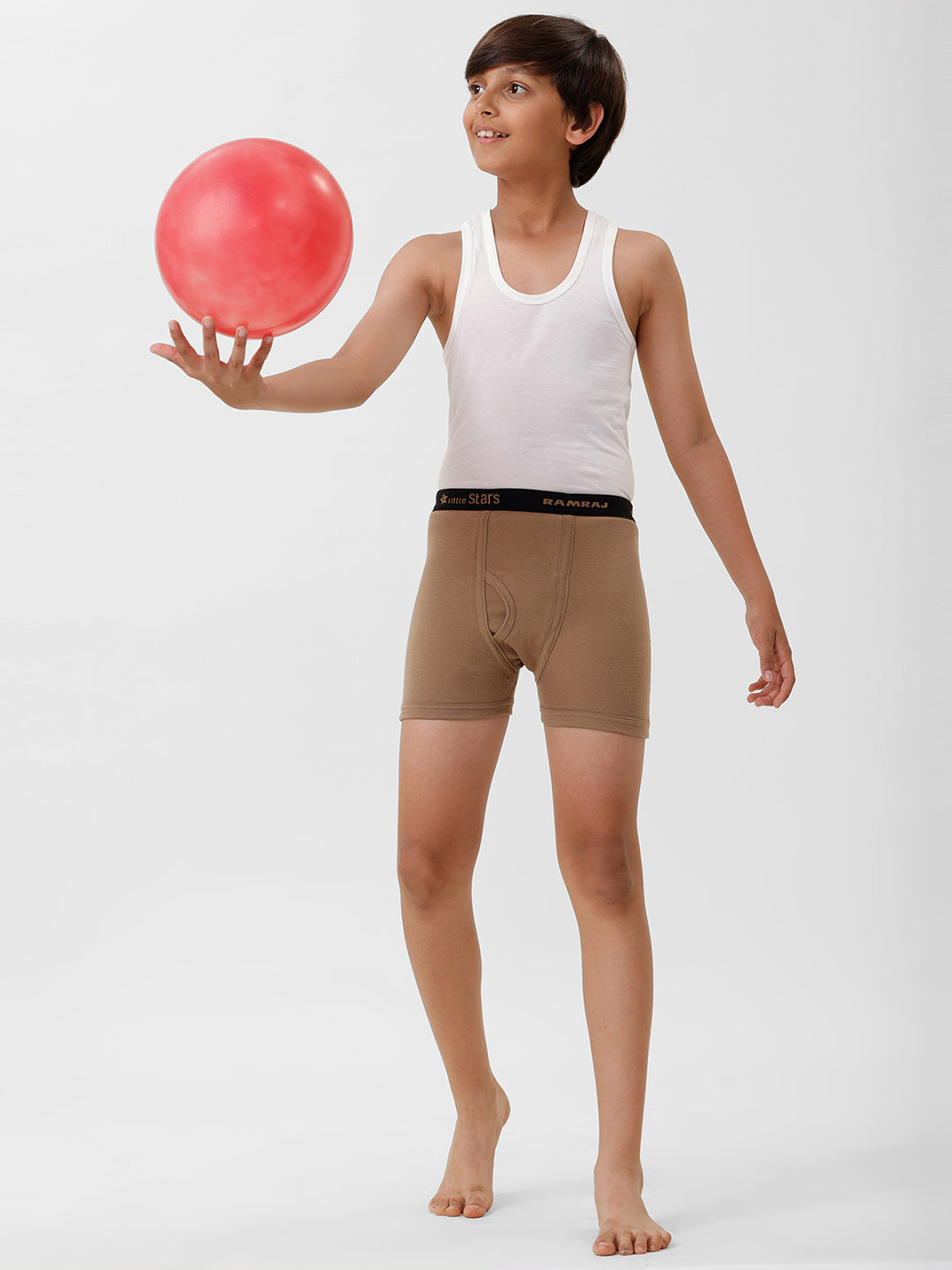 Boys Combed Cotton Assorted Colour Trunks (Pack of 2)