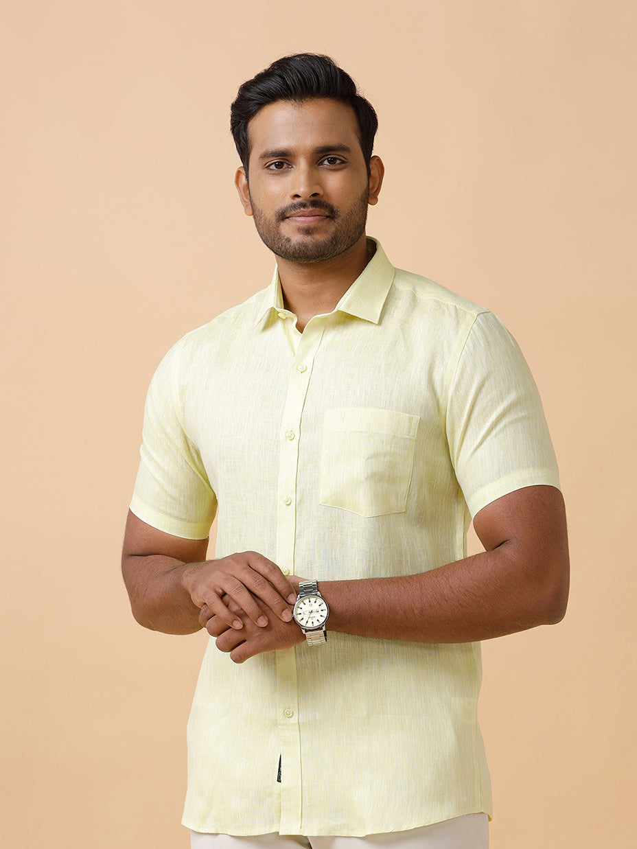 Mens Pure Linen Shirt and Linen Cotton Pant Combo L86