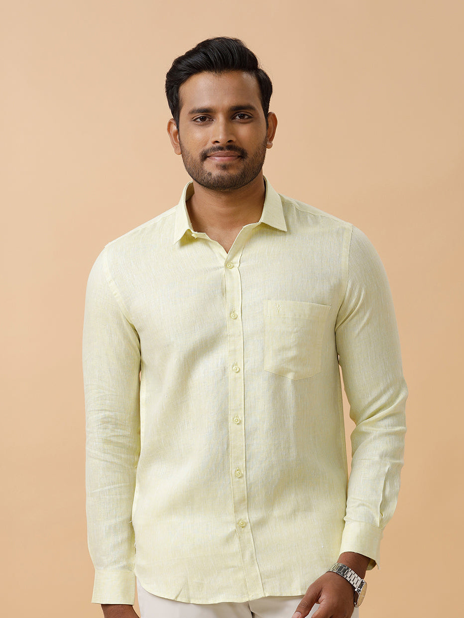 Mens Pure Linen Shirt and Linen Cotton Pant Combo L86