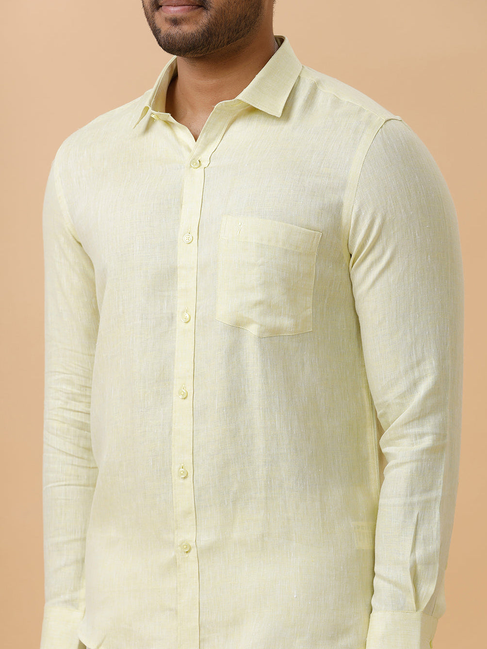 Mens Pure Linen Shirt and Linen Cotton Pant Combo L86