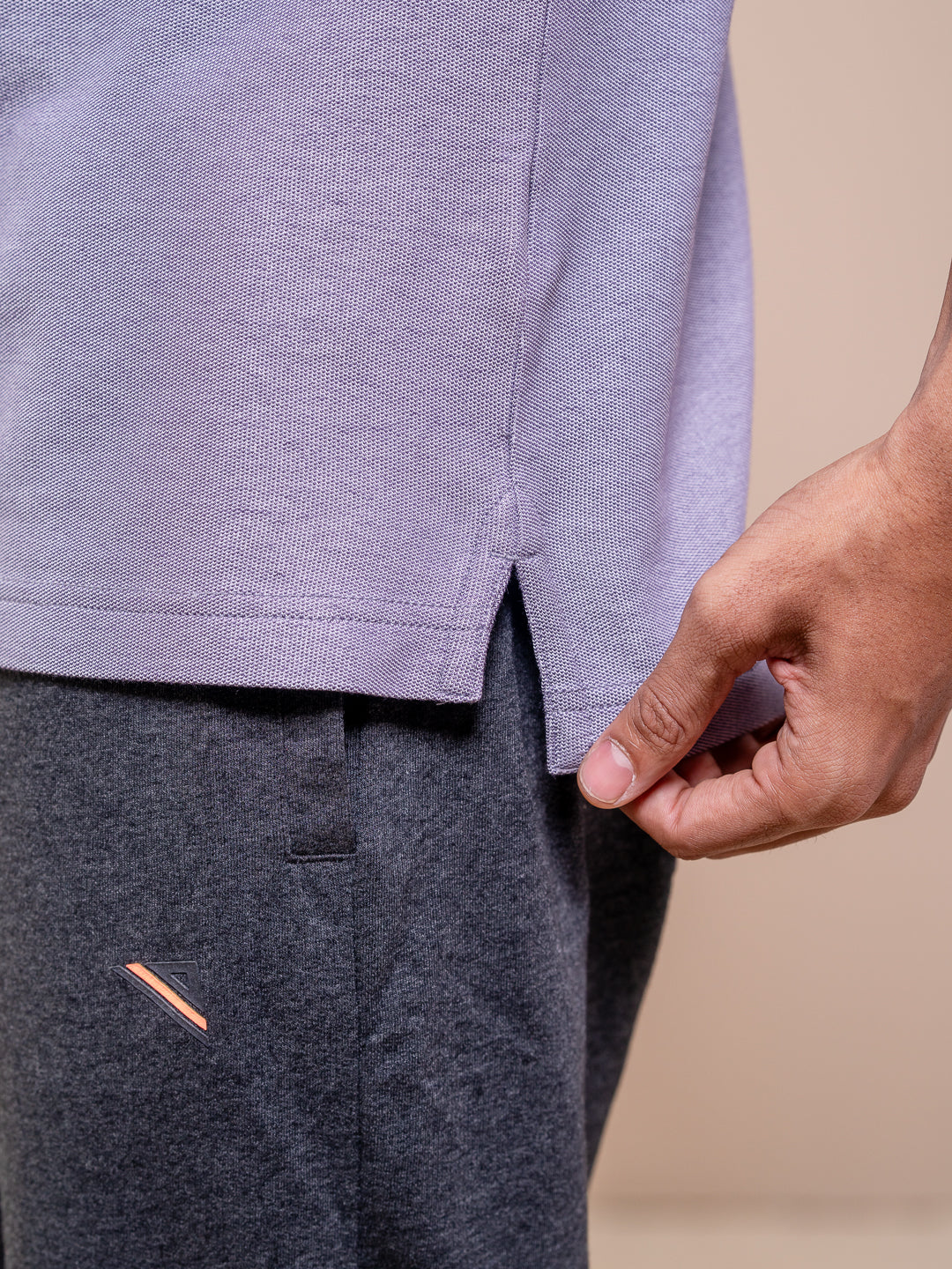 Men's Cotton Rich Pique Polo Violet