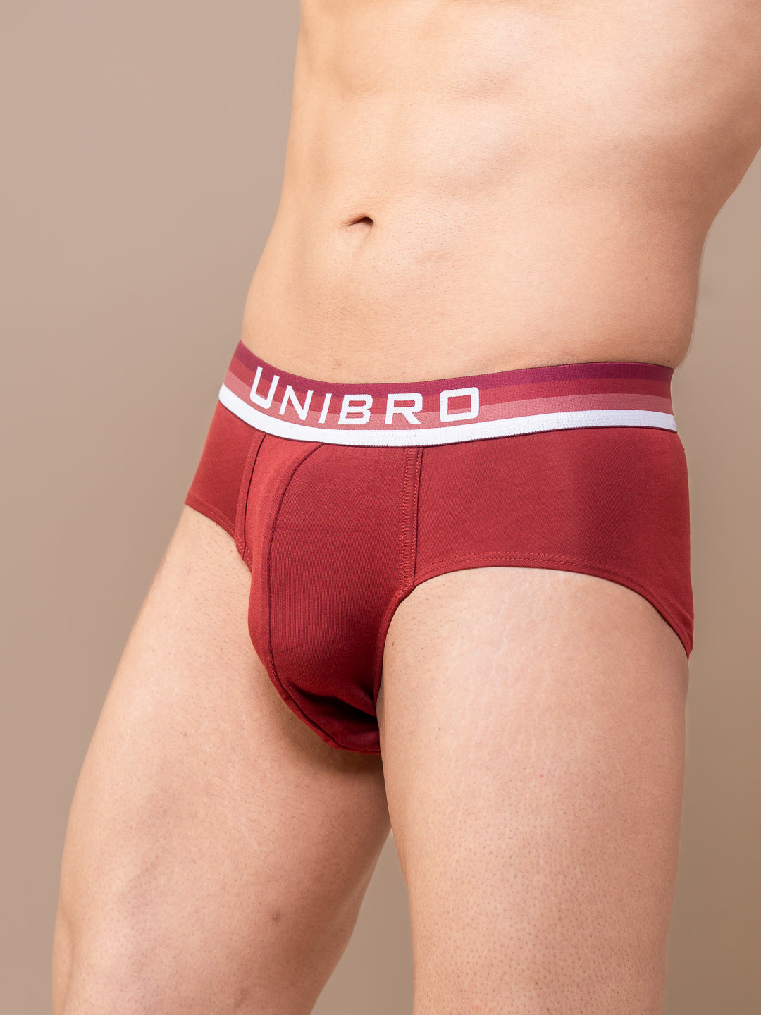 Men TENCEL™ Modal Micro Elastane Stretch Brief Maroon