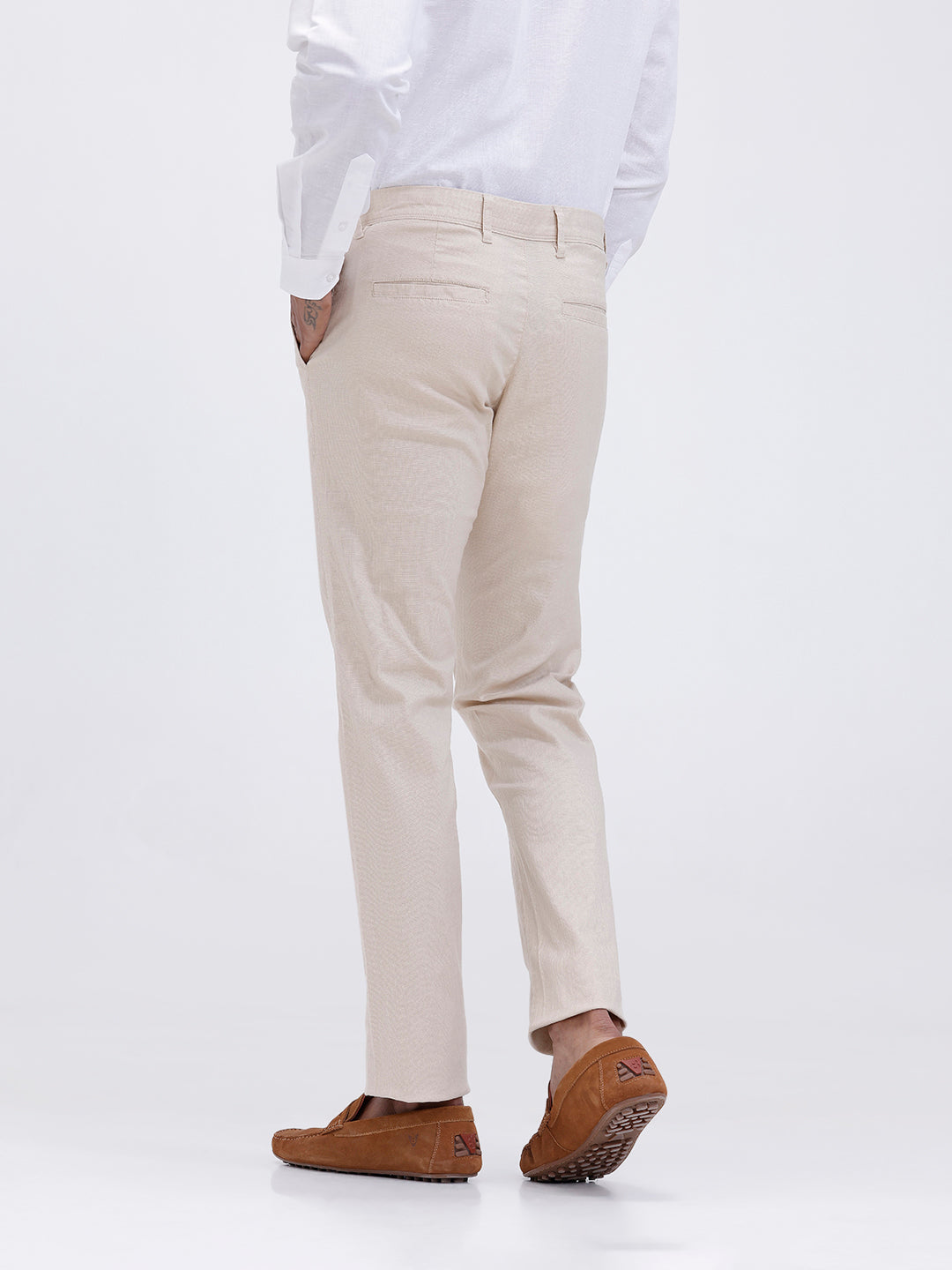Mens Cotton Full Sleeves Shirt and Linen Cotton Pants Combo TR15501