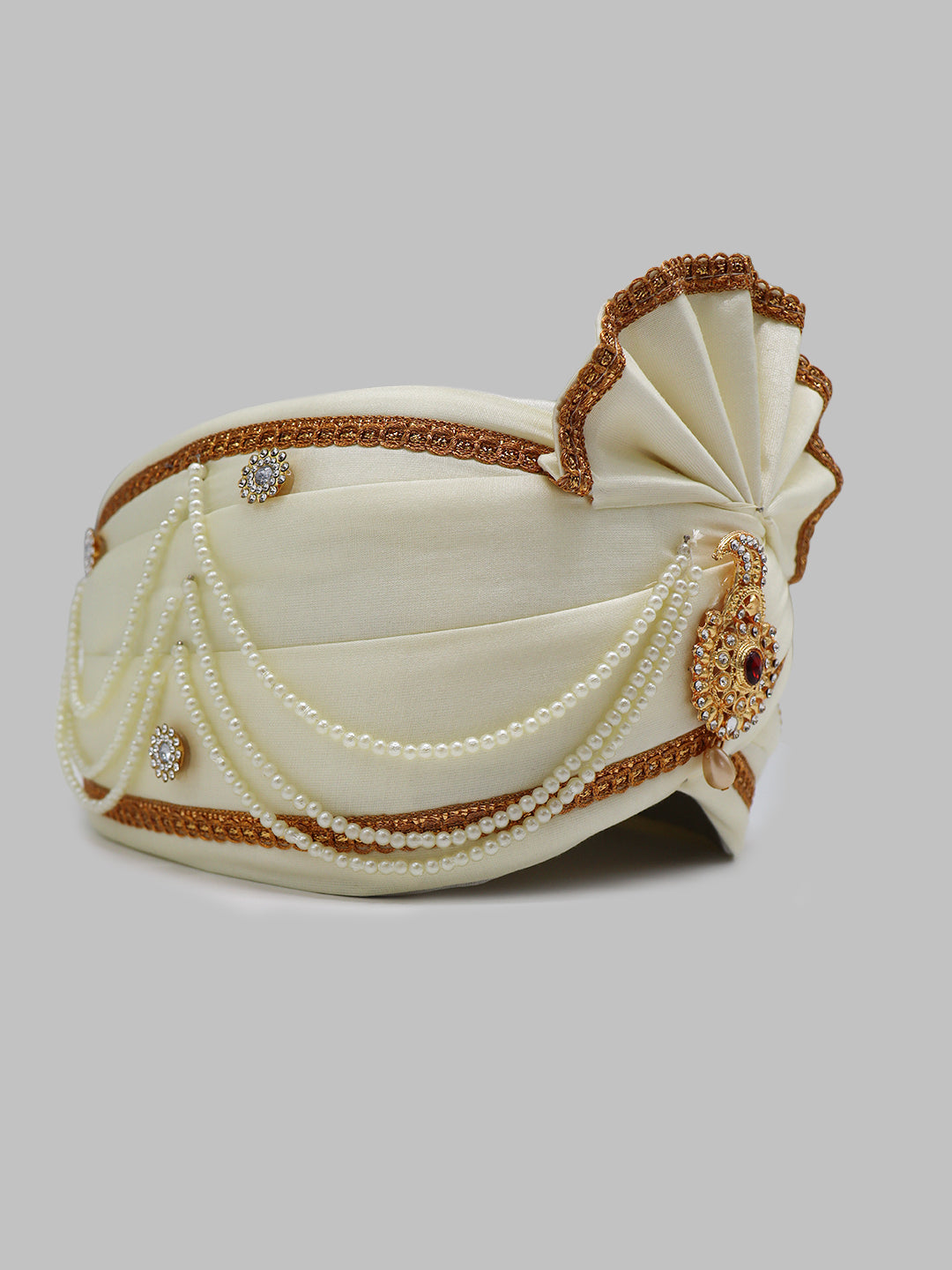 Traditional Silky Style Wedding Turban - 92