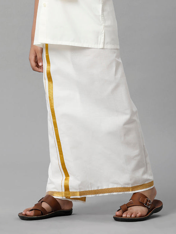 Boys Readymade Single Layer Cream Dhoti