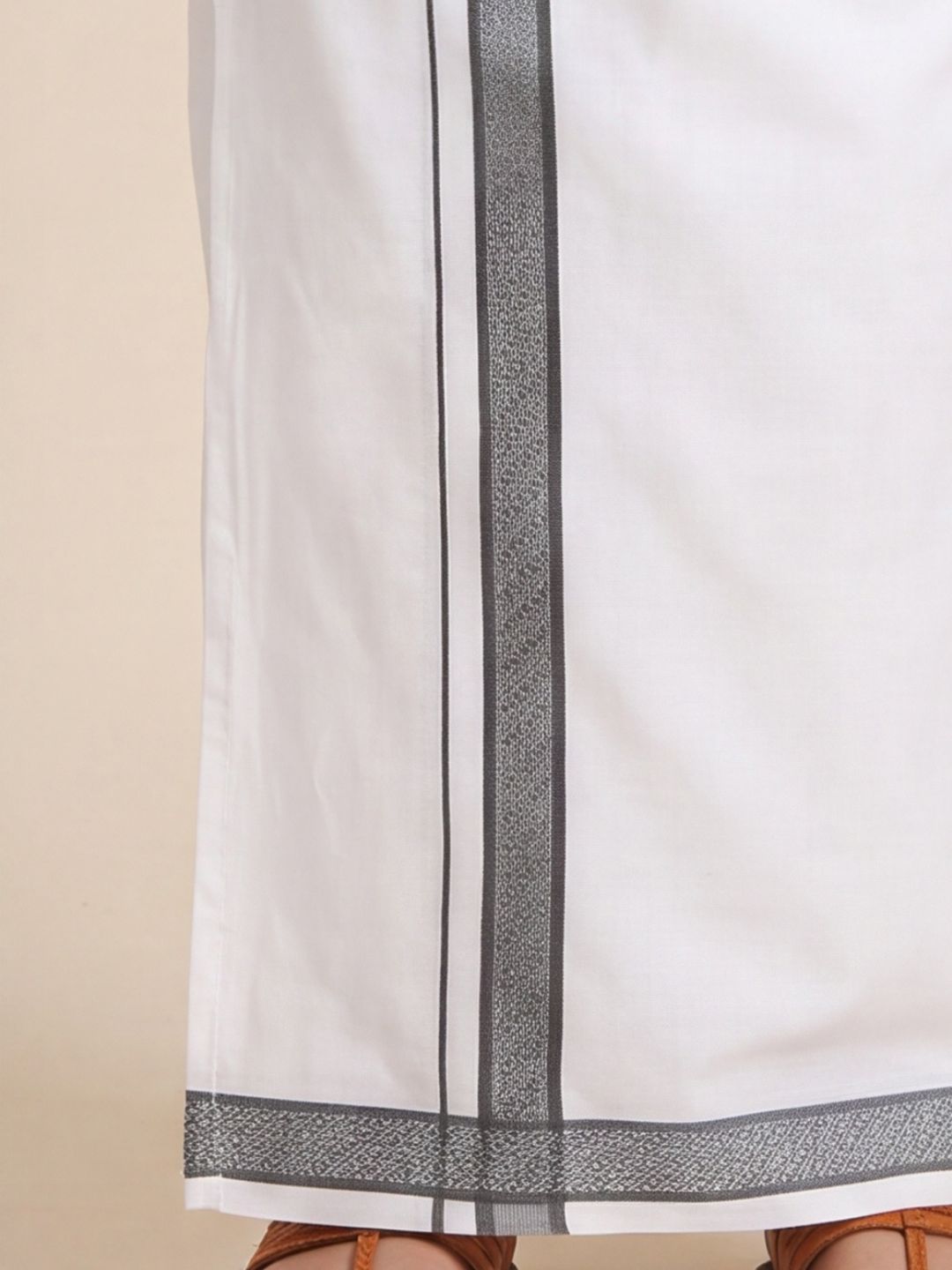 Boys 100% Cotton Dark Green Shirt and Fancy Border Dhoti Set BT10