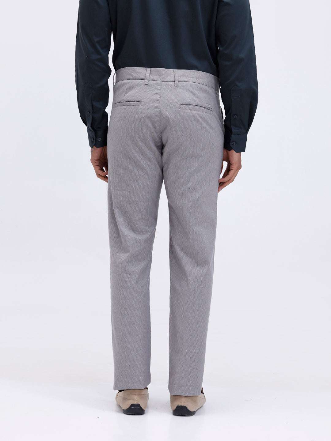 Men’s Smart Fit Cotton Lycra Stretch Pant Dark Grey