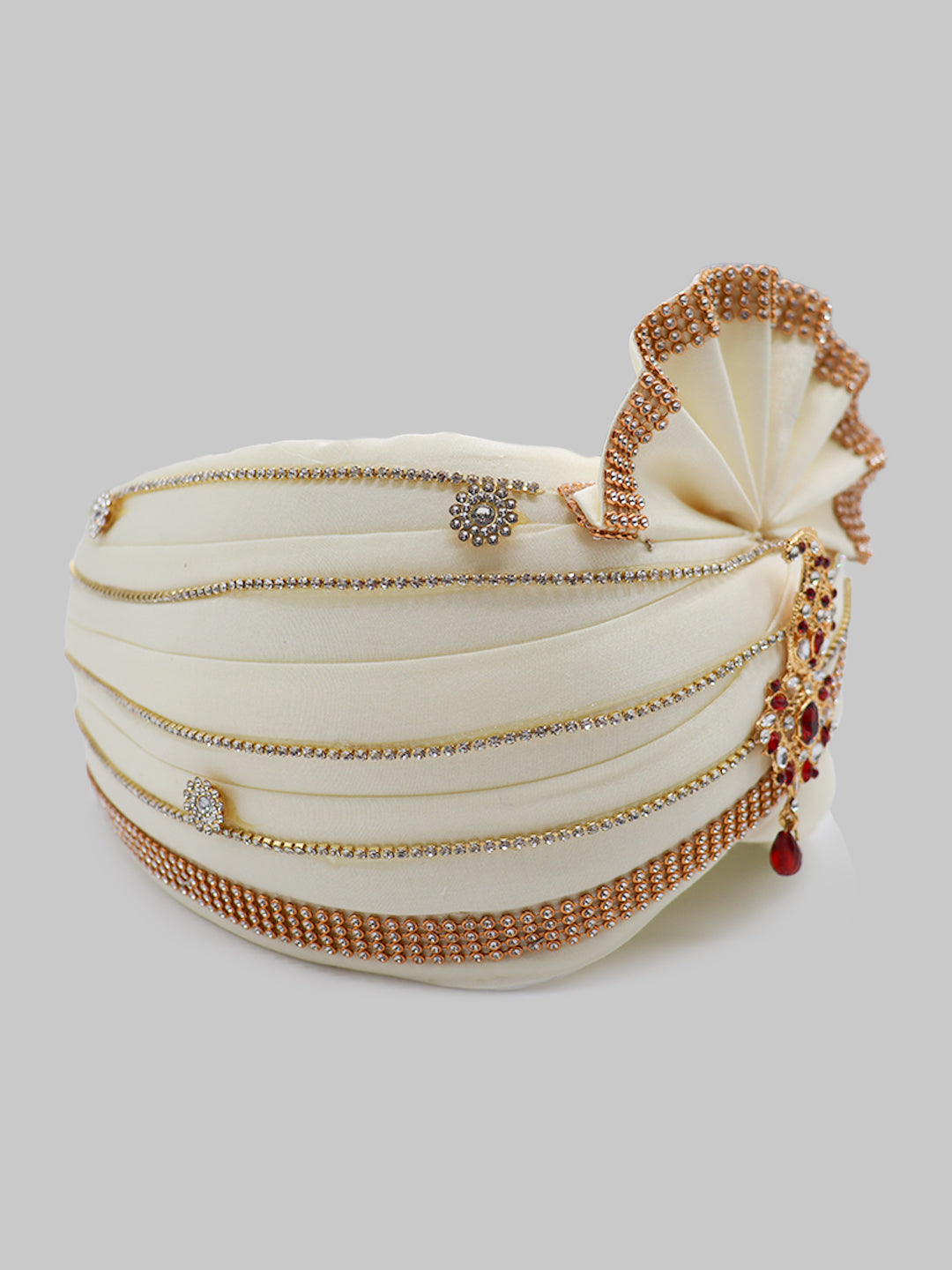 Traditional Silky Style Wedding Turban - 97