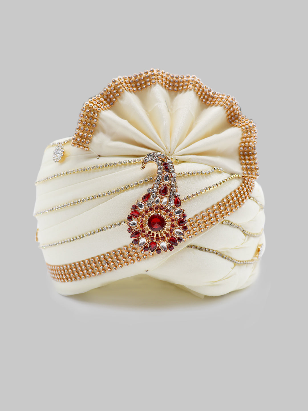 Traditional Silky Style Wedding Turban - 98