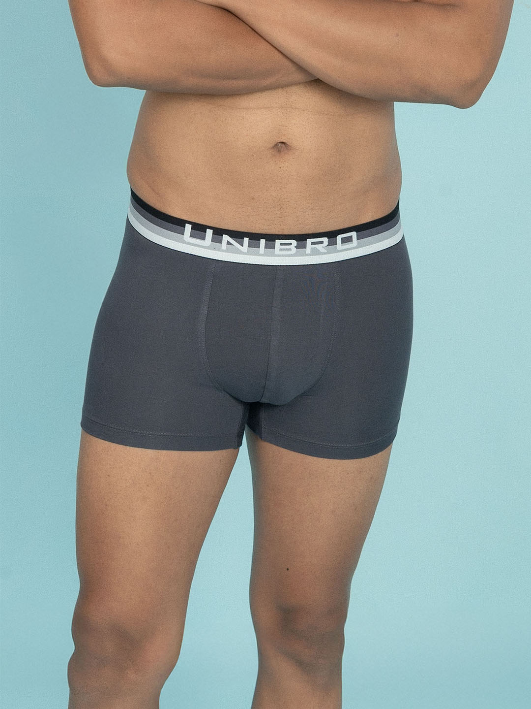 Men TENCEL™ Modal Micro Elastane Stretch Trunk Graphite Grey