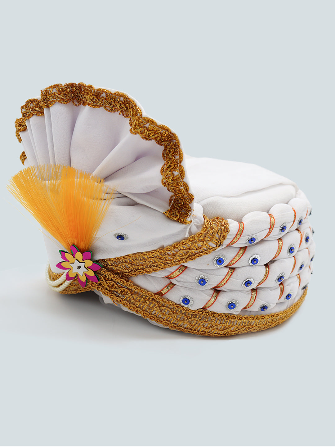 Traditional Silky Style Wedding Turban - 113