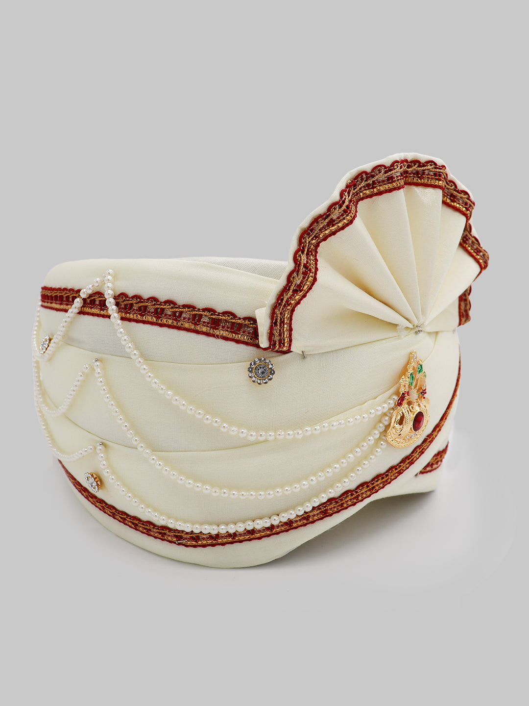 Traditional Silky Style Wedding Turban - 108