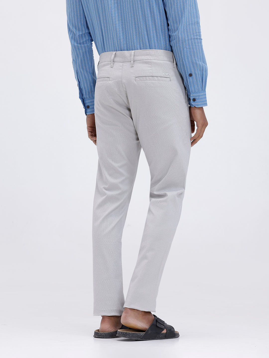 Men’s Smart Fit Cotton Lycra Stretch Pant Grey