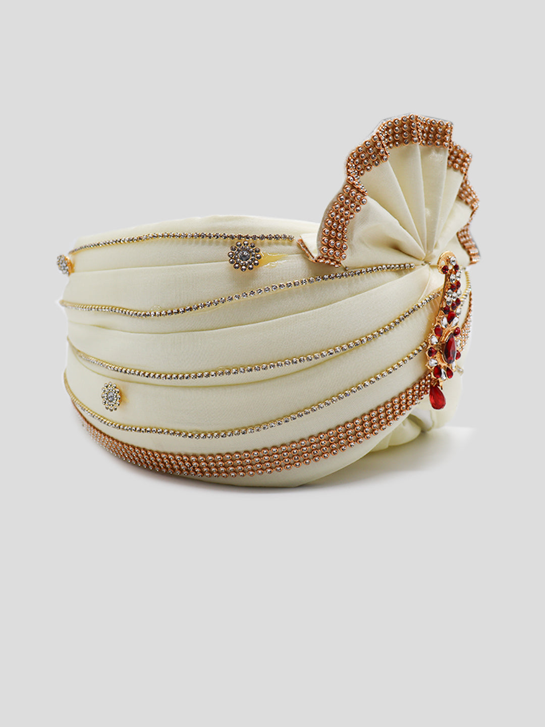 Traditional Silky Style Wedding Turban - 84