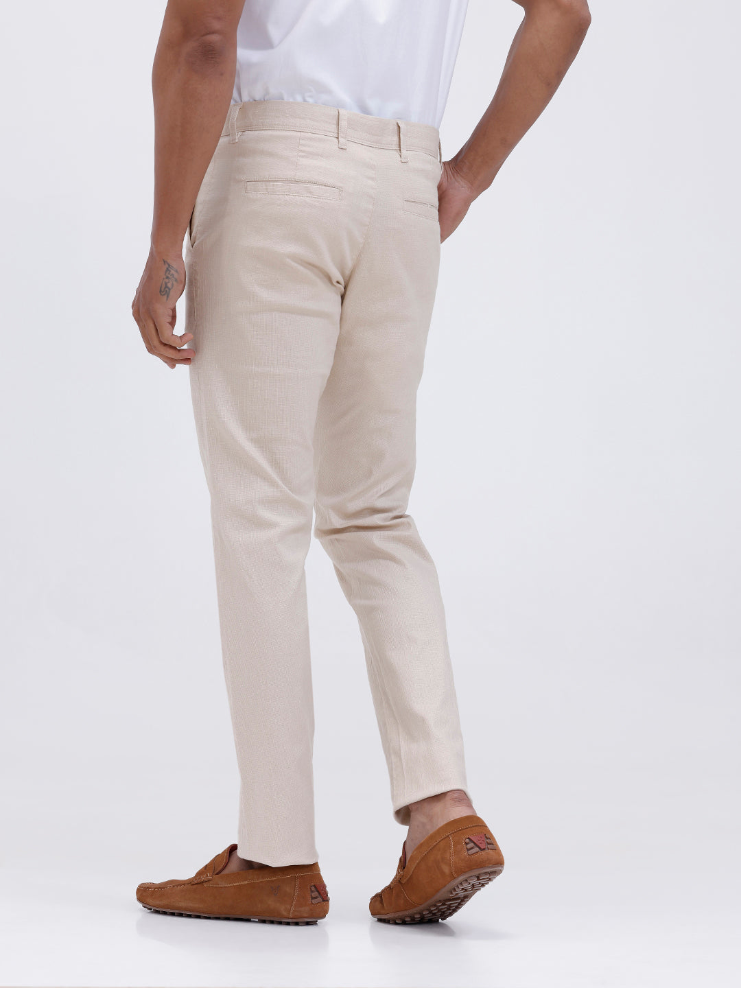 Mens Cotton Half Sleeves Shirt and Linen Cotton Pants Combo TR15501