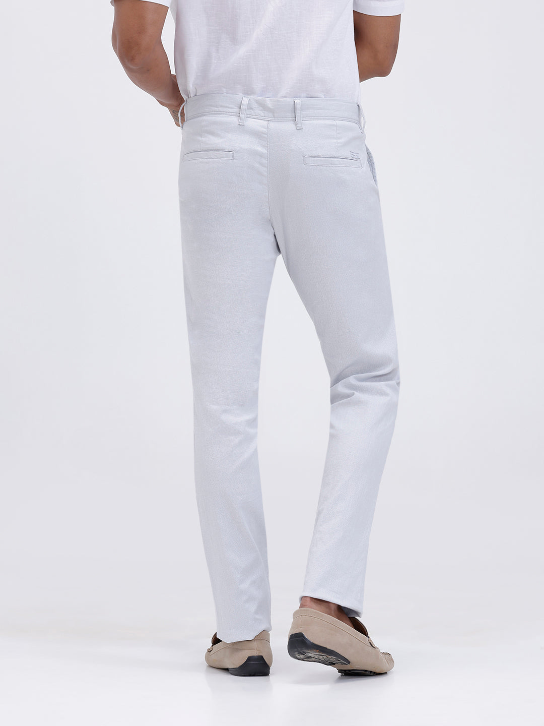 Mens Cotton Shirt and Linen Cotton Light Blue Trouser Combo TR15502