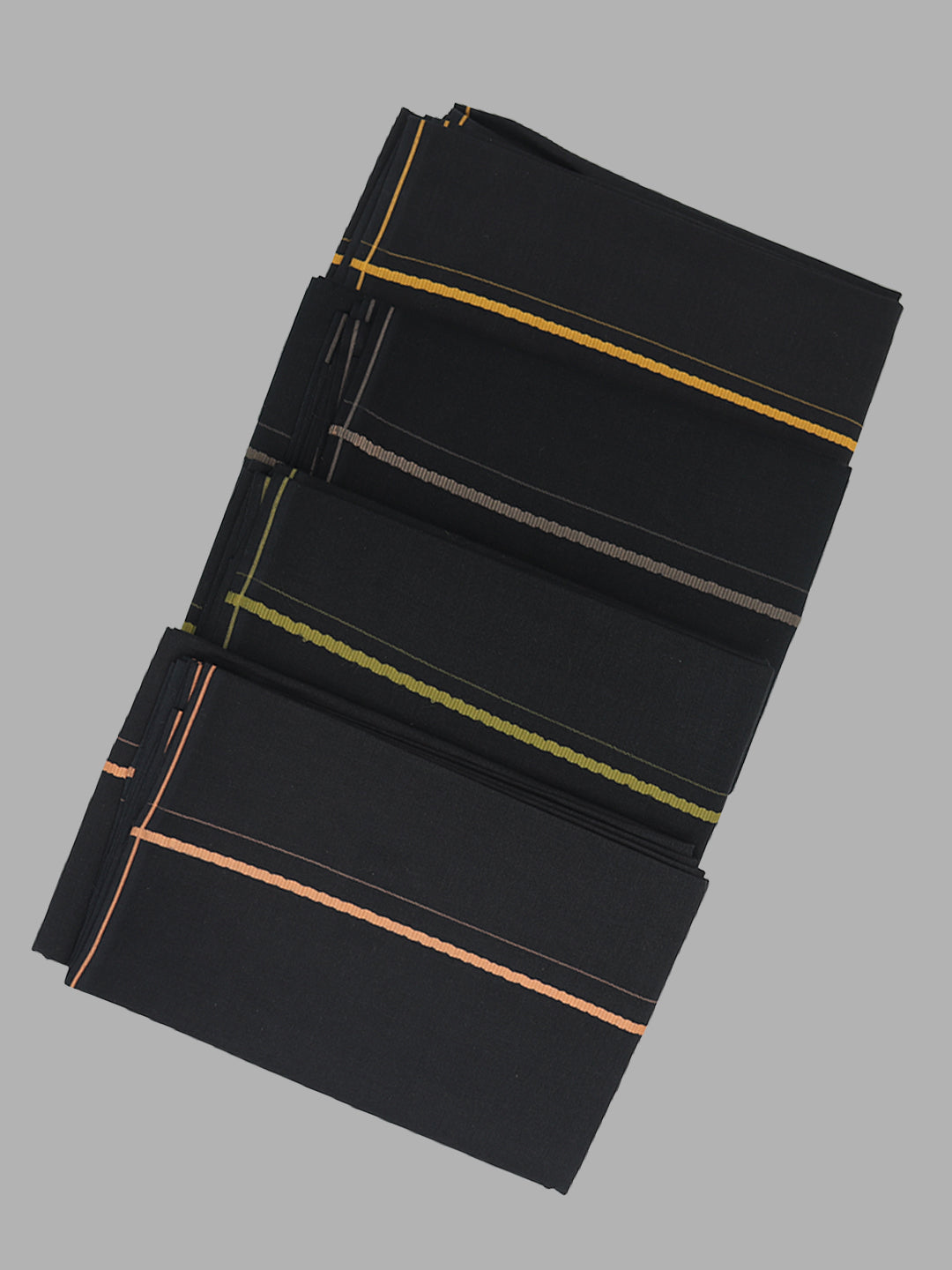 Devotional Black Towel with Small Border (Pack of 2)