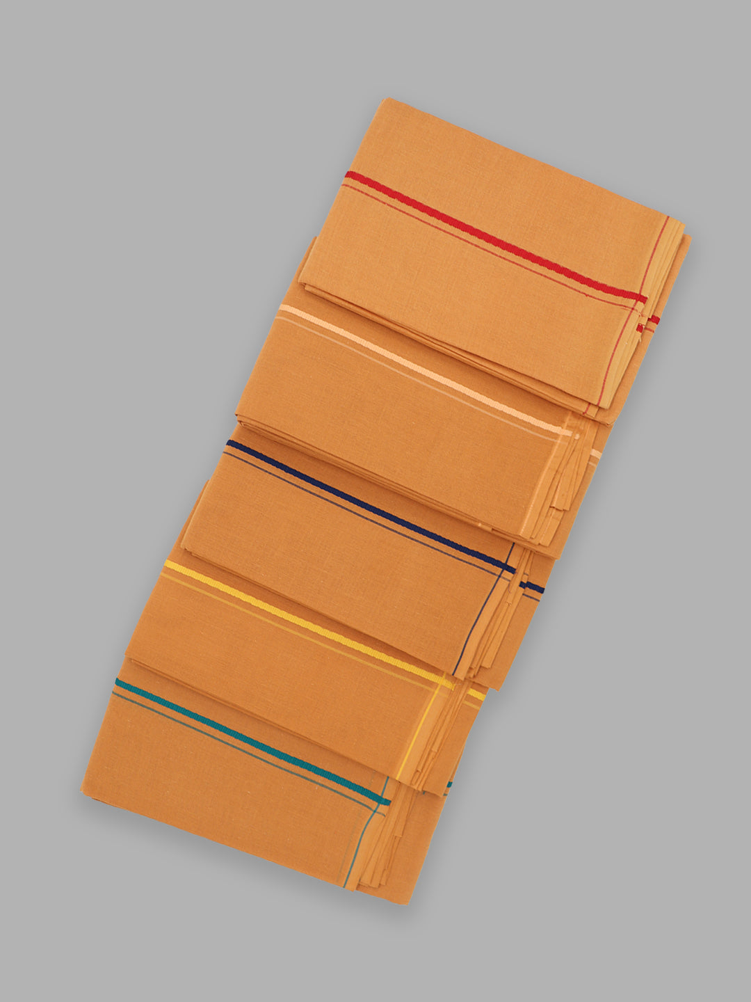 Devotional Kaavi Towel with Small Border (Pack of 2)