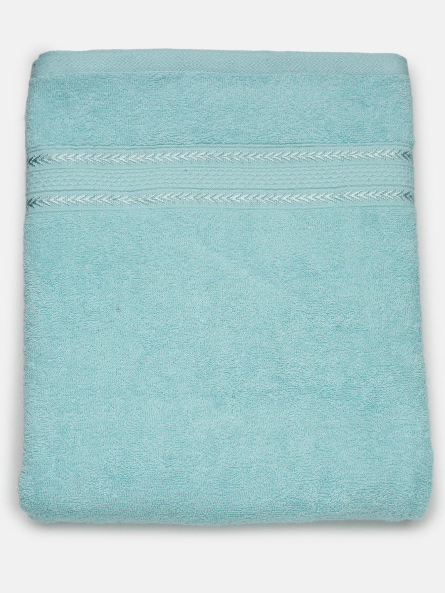 Premium Soft & Absorbent Light Blue Terry Hand Towel, Face Towel & Bath Towel 3 in 1 Combo-View four